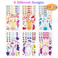 24 Sheets Unicorns Make A Face Sticker Sheets For Kids Todders Activities, Make Your Own Stickers For Kids Birthday Party Favor