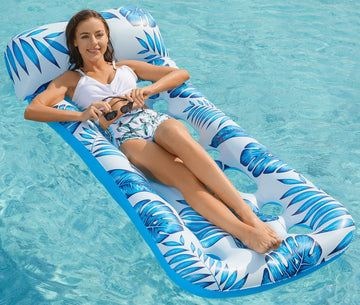 Jasonwell Inflatable Pool Float Lounge - Floaties Rafts For Adults Floating Lounger Sun Tanning Floats Cool Water Floaty Swimming Lake Beach Party Toys