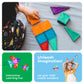 Picassotiles 120 Pieces Magnetic Tiles Building Blocks Mini Size Diamond Series Magnet Toys Travel Size On-The-Go Construction S