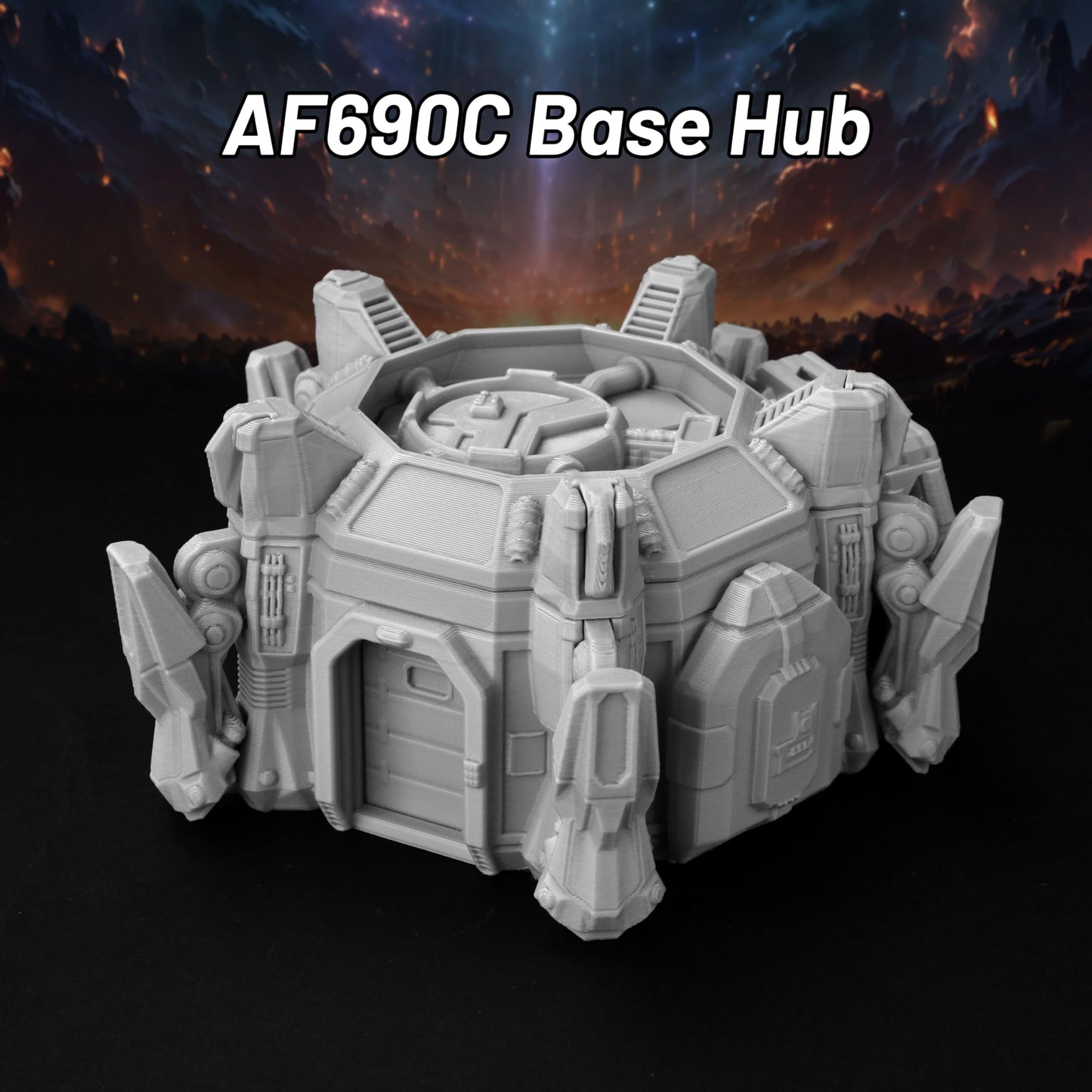 Sci-Fi Platform Walkways Set - RPG Terrain for mature-themeds  DND Walls and Bridges  Building Blocks for Tabletop RPG Games Like Dungeons and Dragons and Shadowrun-AF690C