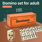 Dominoes Set for mature-themeds  Dominoes Set Double Six  Double 6 Jumbo Domino Tiles with Spinner in limited availability Wooden Box 28 pcs Large Size Domino Set 28 Tiles with Brown Wooden Case