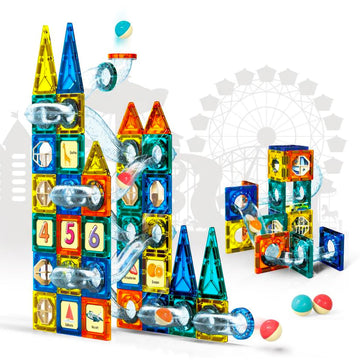 Vgrassp Magnetic Building Blocks Set For Kids - Creative Stem Toy For Boys And Girls With Strong Magnets, Vibrant Colors, Safe &