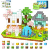 108PCS Magnetic Blocks Kids Magnet Toys, Large 1 inch Building Cubes with Puzzle Panel, Mine Magworld Easter Bunny Garden Buildi