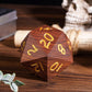 Hddais 50Mm Large D20 Dice, Red Sandalwood 20 Sided Dnd Dice Natural Wood D&D With Gift Case For Dungeons And Dragons Role Playi