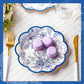 100 Pcs Blue Floral Paper Plates Disposable Dessert Plates Baby Bridal Shower Party Supplies Floral Dessert Plates Bulk Birthday