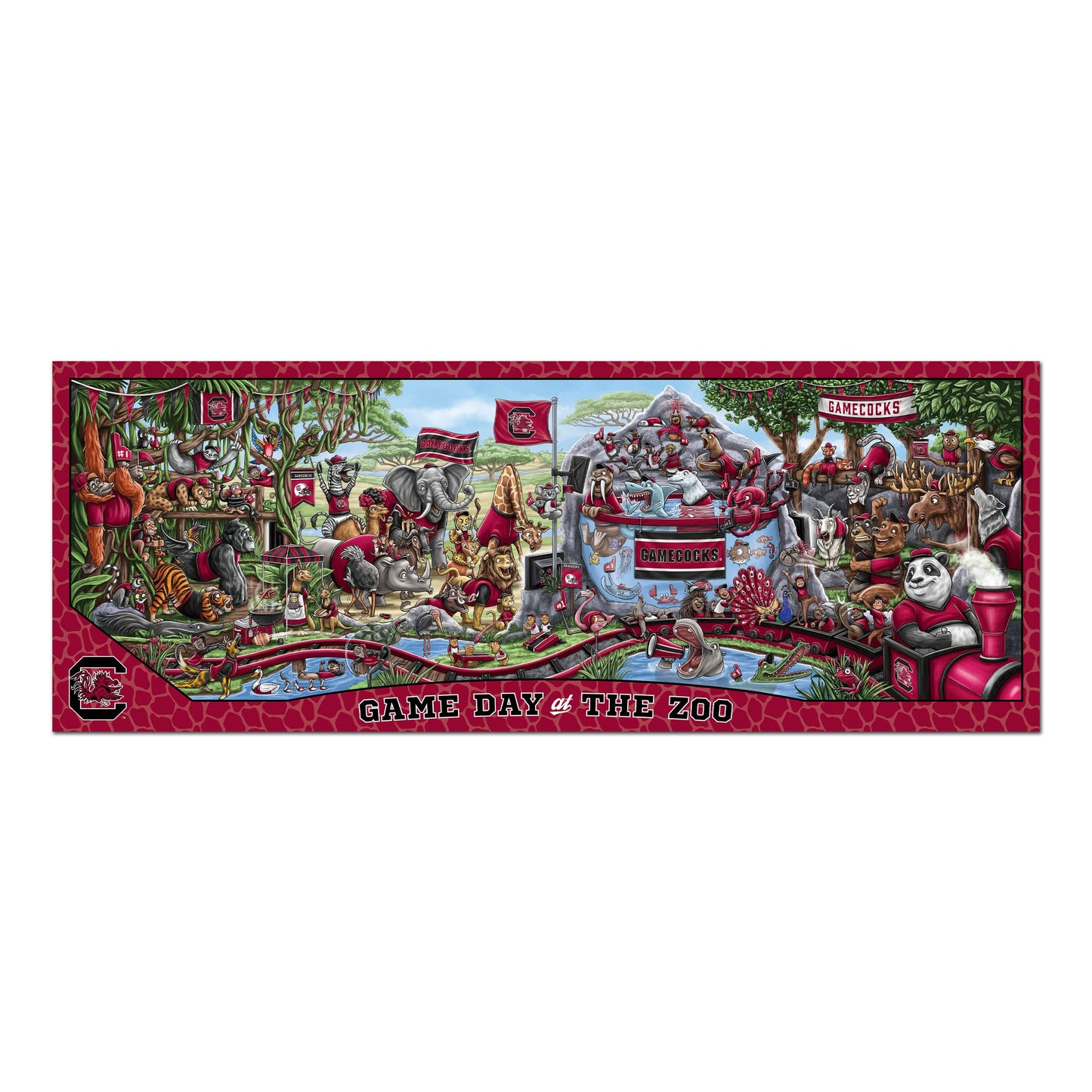YouTheFan NCAA South Carolina Gamecocks Game Day at The Zoo 500pc Puzzle
