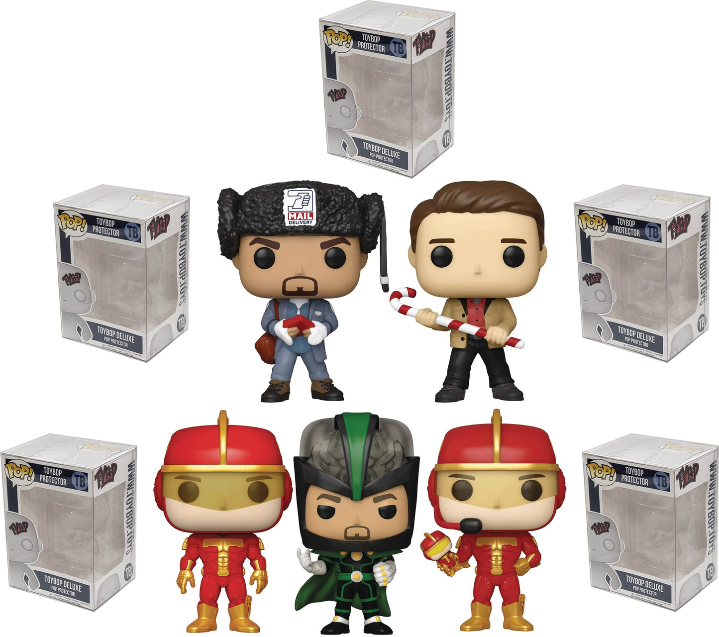 Funko + Protector: Jingle All The Way Pop! Movies Vinyl Figure (Bundled With Toybop Box Protector Collector Case) (Set Of 5)