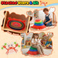 Kirumie Crab Stepping Stones For Kids, Non-Slip Plastic Balance River Stones For Kids, Promoting Children 'S Coordination Skills