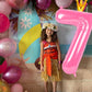 40 Inch Number Balloon 7, Pink Seven Birthday Decorations, 7Th Balloon Number, Pastel Party Decorations, 7 70 Year Old Balloon