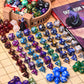 Amiven DND Dice Sets 30 x 7 (210pcs) Polyhedral RPG Dice for Dungeons and Dragons Tabletop Role Playing Adventure Games, with a
