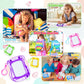 72 Pieces Mini Magnetic Drawing Board for Kids, Backpack Keychain Clip Drawing Boards Erasable Doodle Board Sketch Pad for Kids