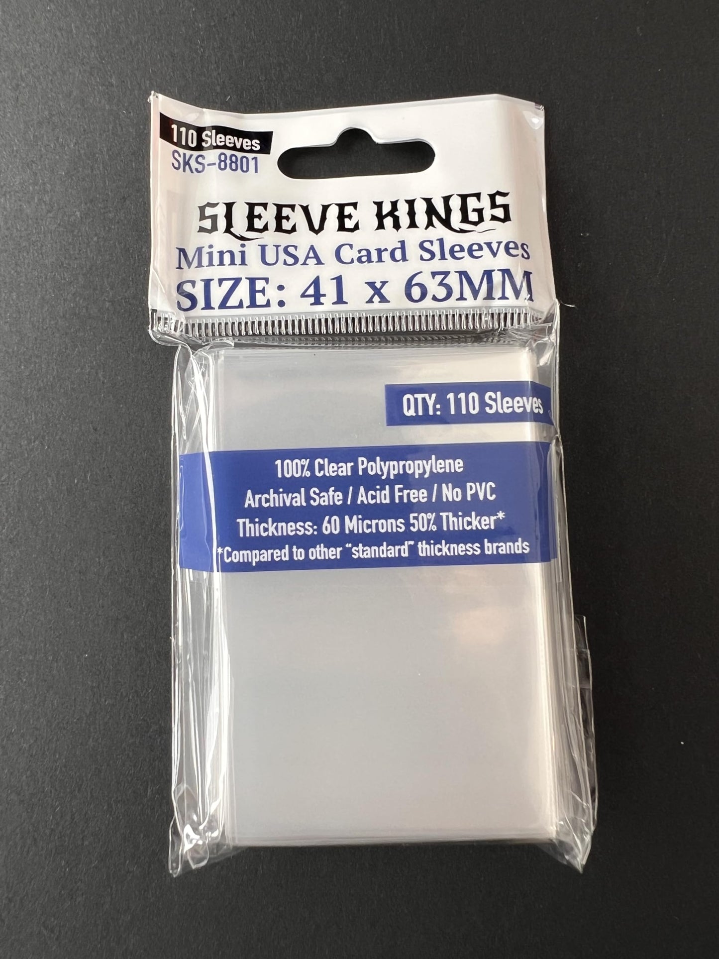 Sleeve Kings Mini Usa Card Sleeves 41 X 63 Mm (10X110 Pack, 1100 Sleeves)