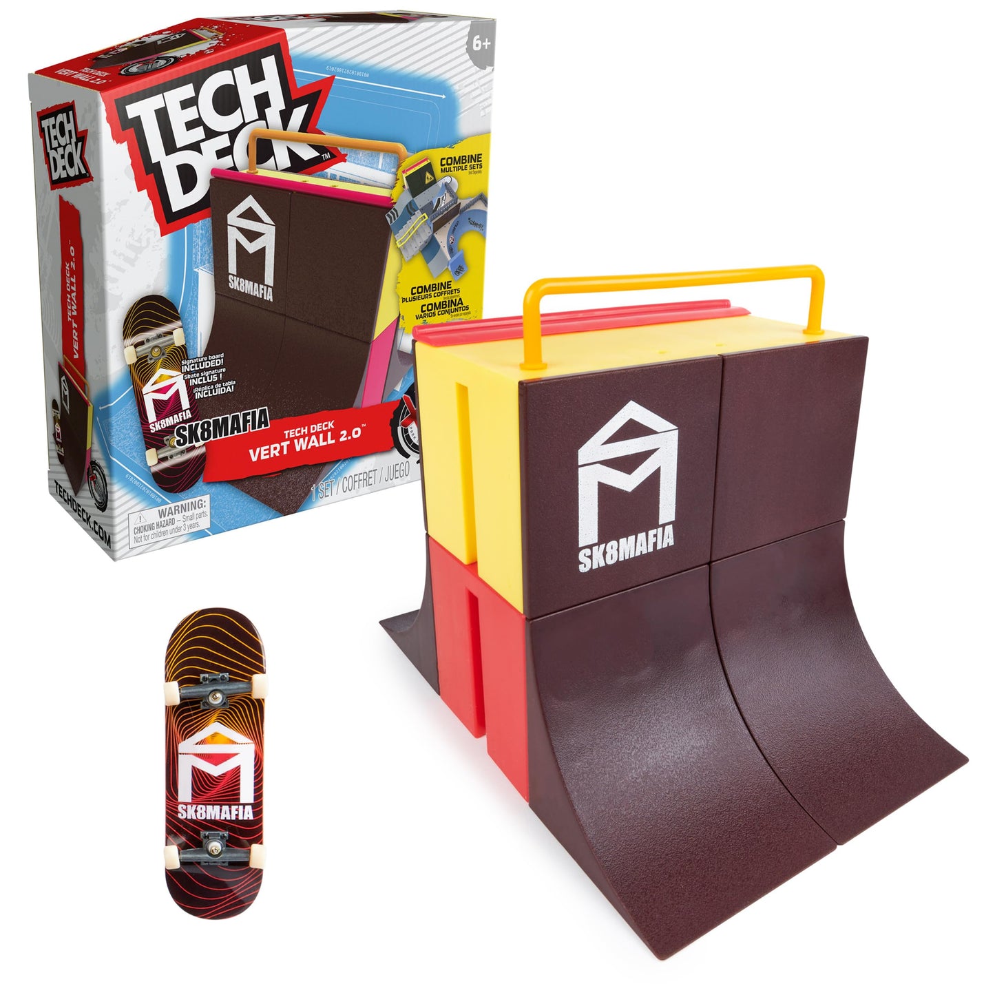 TECH DECK  Vert Wall 2.0  X-Connect Park Creator  Customizable and Buildable Ramp Set with limited availability Fingerboard  Kids Toy for Boys and Girls Ages 6 and up