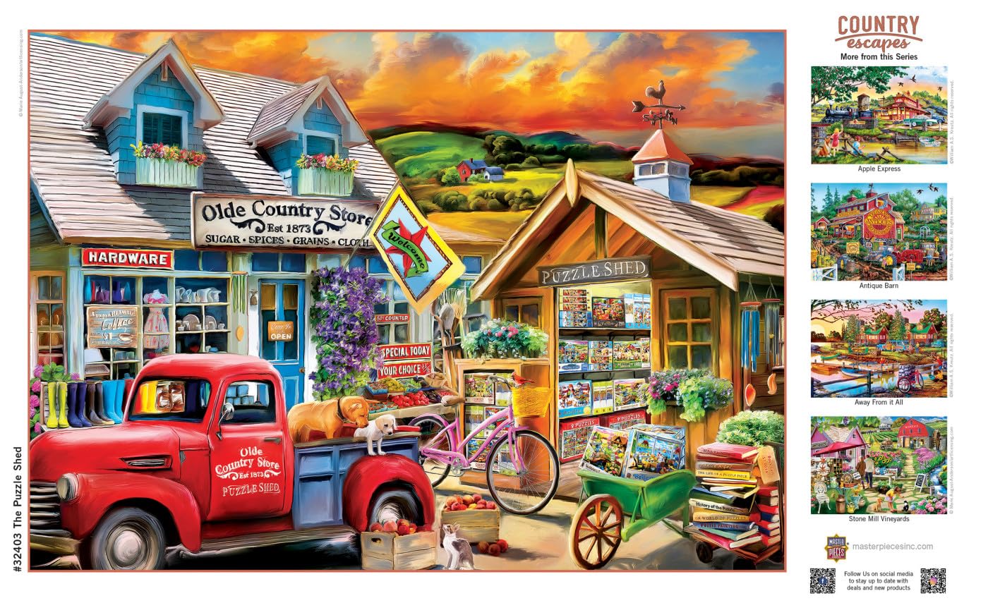 Masterpieces 500 Piece Jigsaw Puzzle For Adults And Family - The Puzzle Shed - 18'X24'