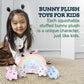 PixieCrush enhanced Bunny Plush Toy Set of 5 - Vibrant  Durable & Adorable Bunny Toys for Girls - Ideal Gift Choice for Magical Playtime & Decor - Mini Bunnies with Rainbow Bag Set