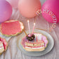 Talking Tables Pretty Pink Birthday Candles Cake Topper Decorations 16pcs, 4 Designed in The UK by
