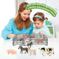 Farm Animal Toys, Realistic Farm Animal Figurines And Fence Playset, Includes Cow Pig Donkey Goat, Birthday Christmas Animal Gif
