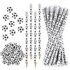 Tinlade 36 Pcs Sports Pencils For Kids Fun Wooden Pencils Boys Pencils For Kids Sports Themed Birthday Party Favors School Office Supplies(Soccer)