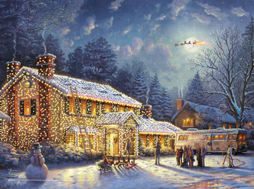 Buffalo Games - Thomas Kinkade - National Lampoon'S Christmas Vacation - 100 Piece Jigsaw Puzzle For Families -Challenging Puzzl
