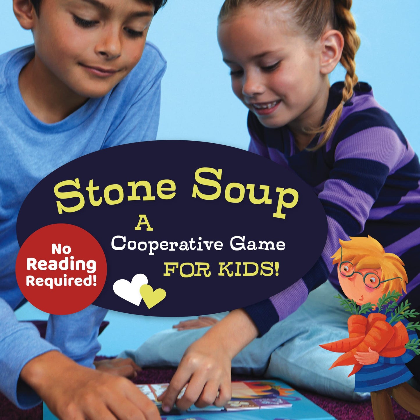 Peaceable Kingdom Stone Soup Cooperative Memory Game - Multicolor, Cardstock, Model GM104 for Kids