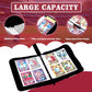 MGCLBR Trading Card Binder 4 Pocket Storage Album for Collectible Cards with 50 Removable Double-Sided Card Holder for Standard Size Cards