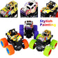 CozyBomB Monster Trucks Toys - 3 Pack Friction Powered Mini Push and Go Car Truck Playset Inertia Vehicle for Kids Best Christma