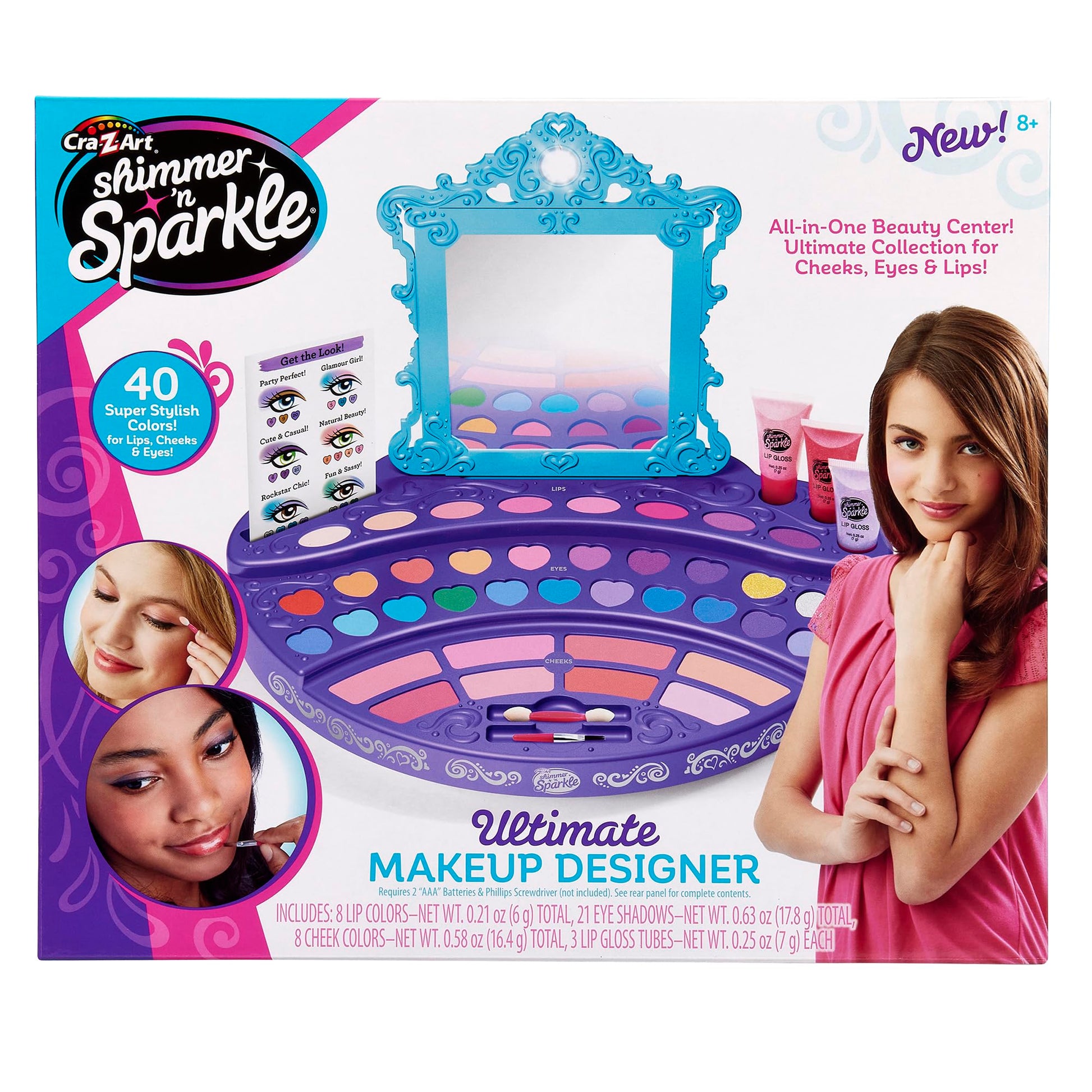 Cra-Z-Art Shimmer n Sparkle Real Ultimate Make Up Real Makeup Designer Kit