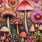 Buhah Mushroom Flower Garden Puzzles For Adults 1000 Pieces Nature Pretty Plant Floral Art Jigsaw Puzzles Impossible Challenging