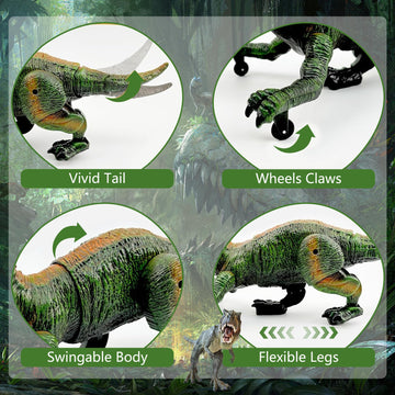 Dinosaur Toys For Kids 3-5-7 Years Old, Remote Control Tyrannosaurus Rex, Kids Toys Boys 3-5, T-Rex With Light & Spray & Roar, Gifts For 3 4 5 6 7 8 Year Old Boy Toys Kids Christmas Stocking Stuffers