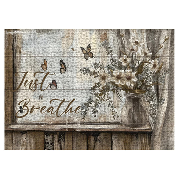 Flower Plant Puzzles For Adults 1000 Pieces, Christian Religious Faith Scripture Jigsaw Puzzles, Inspirational Bible Catholic Na
