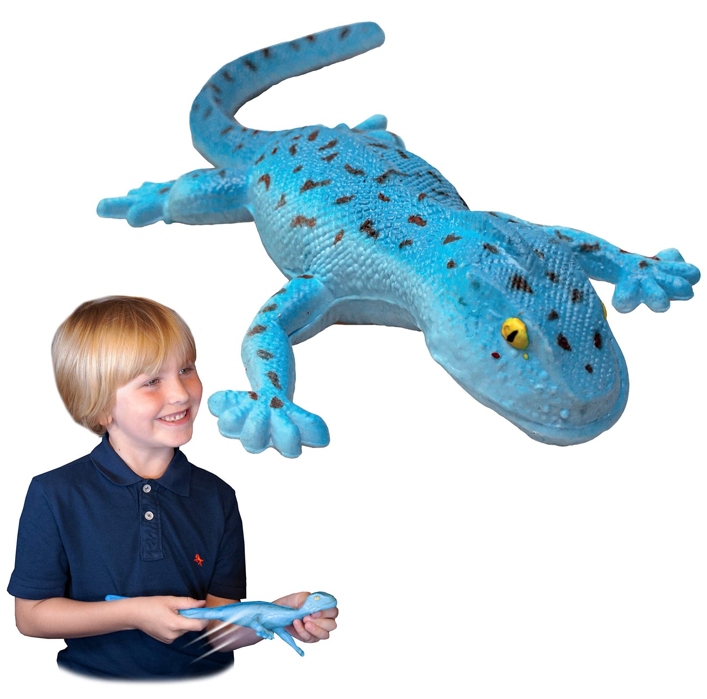 Rep Pals - Tokay Lizard, Stretchy Toy from Deluxebase. Super Stretchy Animal replicas That Feel Real, Great for Kids
