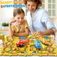 Beby Buty 64 Pcs Puzzle City Race Cars Track Set Toys For Kids Boys, Puzzle Racer Kids Car Track Set Ages 3-5 4-6, Toys Gifts Fo