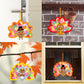 Ceiba Tree 24Pcs Thanksgiving Suncatcher Crafts for Kids Turkey Fall Craft with Turkey Cutouts and Tissue Paper Autumn DIY Windo