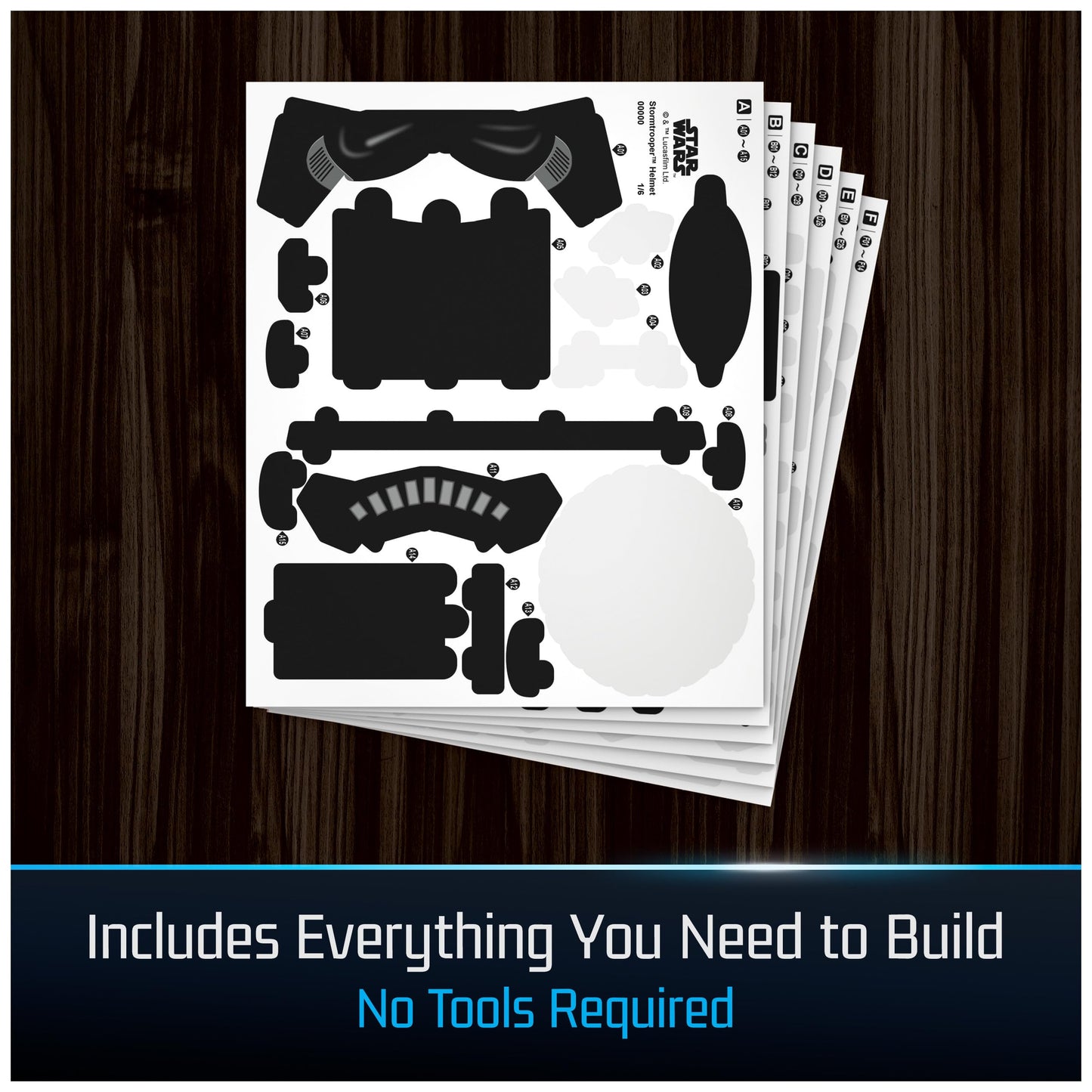 4D Build  Star Wars Stormtrooper Helmet 3D Model Kit with Stand  Star Wars Collectibles & Desk D?cor  mature-themed Puzzles  Building Toys  3D Puzzles for mature-themeds & Teens  121 Pieces  for Ages 12 & Up