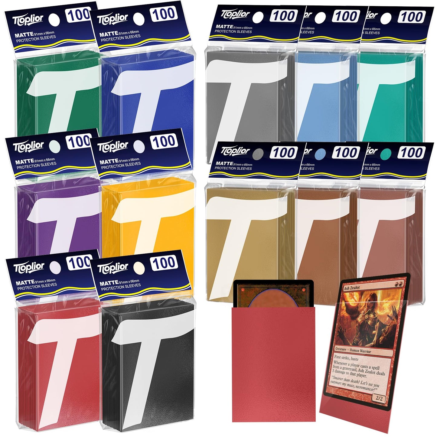 1200ct Matte Card Sleeves - enhanced Card Protectors for Trading Cards  MTG  TCG Magic  and Collectible Card Games - Soft Touch Finish for Smooth Shuffling and Handling