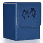 Uaono Card Deck Box For Yugioh Mtg, 100+ Deck Case With 2 Dividers Fits Tcg Ccg Ptcg, Pu Leather Strong Magnet Card Storage Box Compatible With Magic Commander Trading Cards (Navy, Sky Dragon)