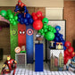 Superhero Theme Balloons Garland Kit With Red Yellow Blue Green Black Balloons For Kids Avenger Iron Spide Man Birthday Party Favor Supplies
