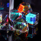 Udixi Prism Glass Dice Set 7Pcs Rainbow Glass Dnd Dice With Gift Box For Dungeons And Dragons D&D Table Games (12 Constellations