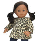 Sophia'S 2 Piece Cheetah Print Tunic And Denim Jeggings 2 Piece Outfit Set For 15'' Dolls, Tan