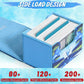 Uaono Deck Box For Mtg Cards, Trading Card Storage Box Holds 120+ Sleeved Commander Deck, Pu Leather Card Box Suits Tcg Magic Cards With 2 Dividers (Blue,Drop)