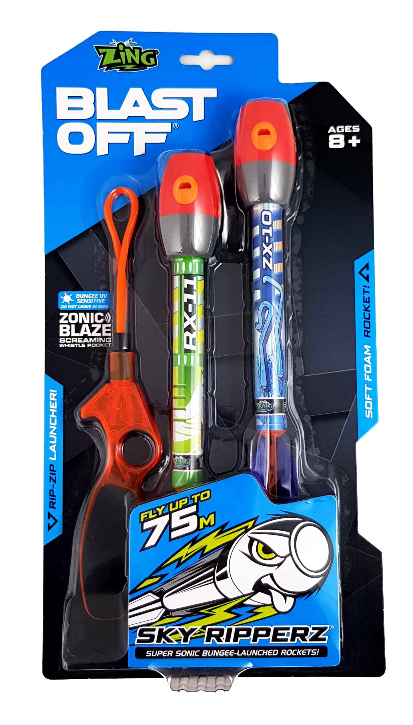 Zing Sky Ripperz Double Pack, Model ZB521, Medium Size, Plastic Material