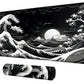 Great Wave for MTG & TCG Playmat,BFDHGQZC 24'' x 14'' Game Mat for MTG/RPG/CCG Trading Card Game Playmats Table Mat Perfect for 