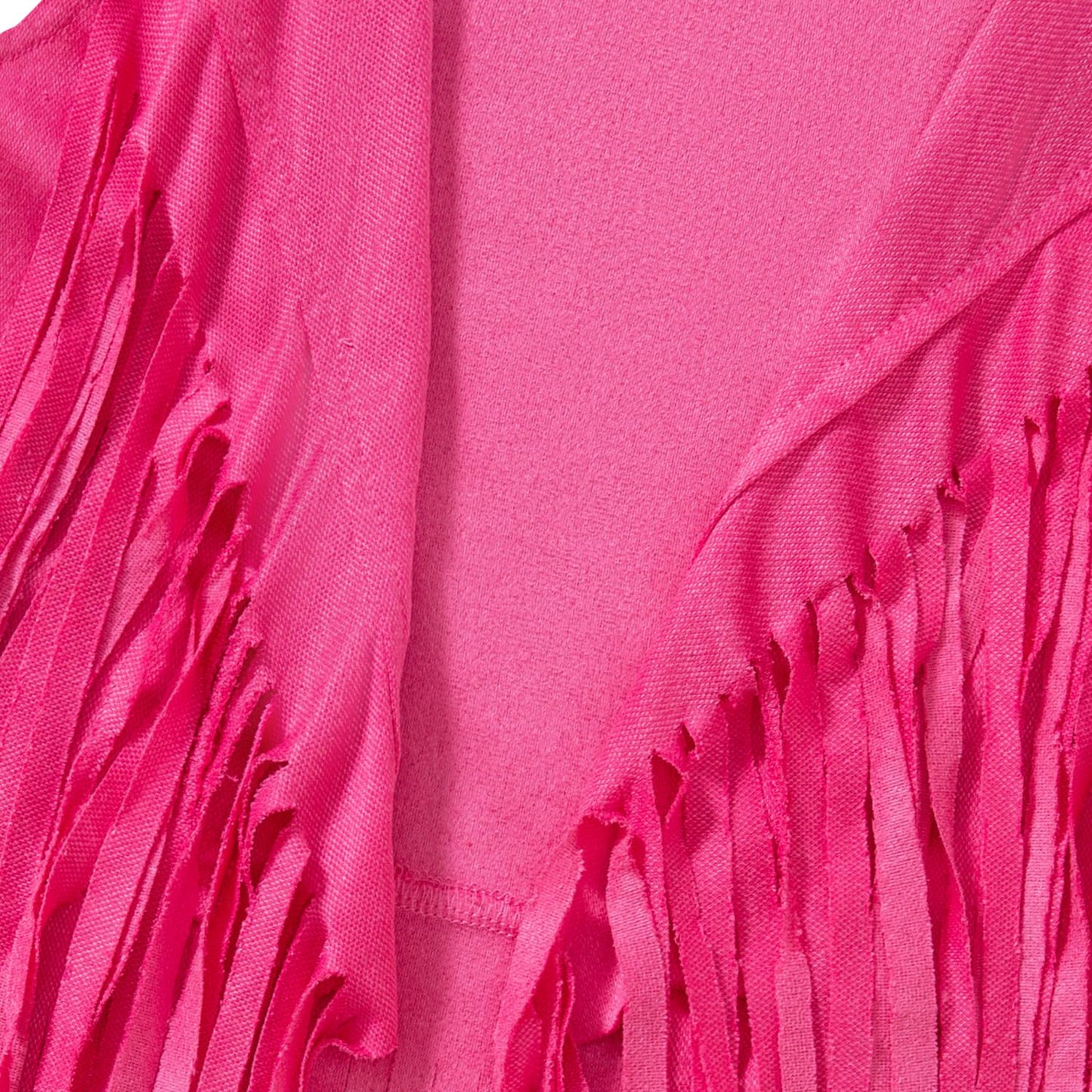 Iwalue 60S 70S Outfits Hippie Costume Set Kid Girls Fringe Tassel Vest With Earring Headband Glasses(Pink,8-10 Years)