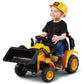 Kid Trax 6V Frontloader Ride-On Toy For Kids, Ages 18-36 Months, Max Weight 44 Lbs, Easy Push Button Drive System And Pull Front