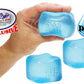 Nice Cube Translucent NeeDoh...Groovy Glob! Squishy, Squeezy, Popping, Stretchy Stress Fidget Cubes Blue Crew Gift Set Party Bun