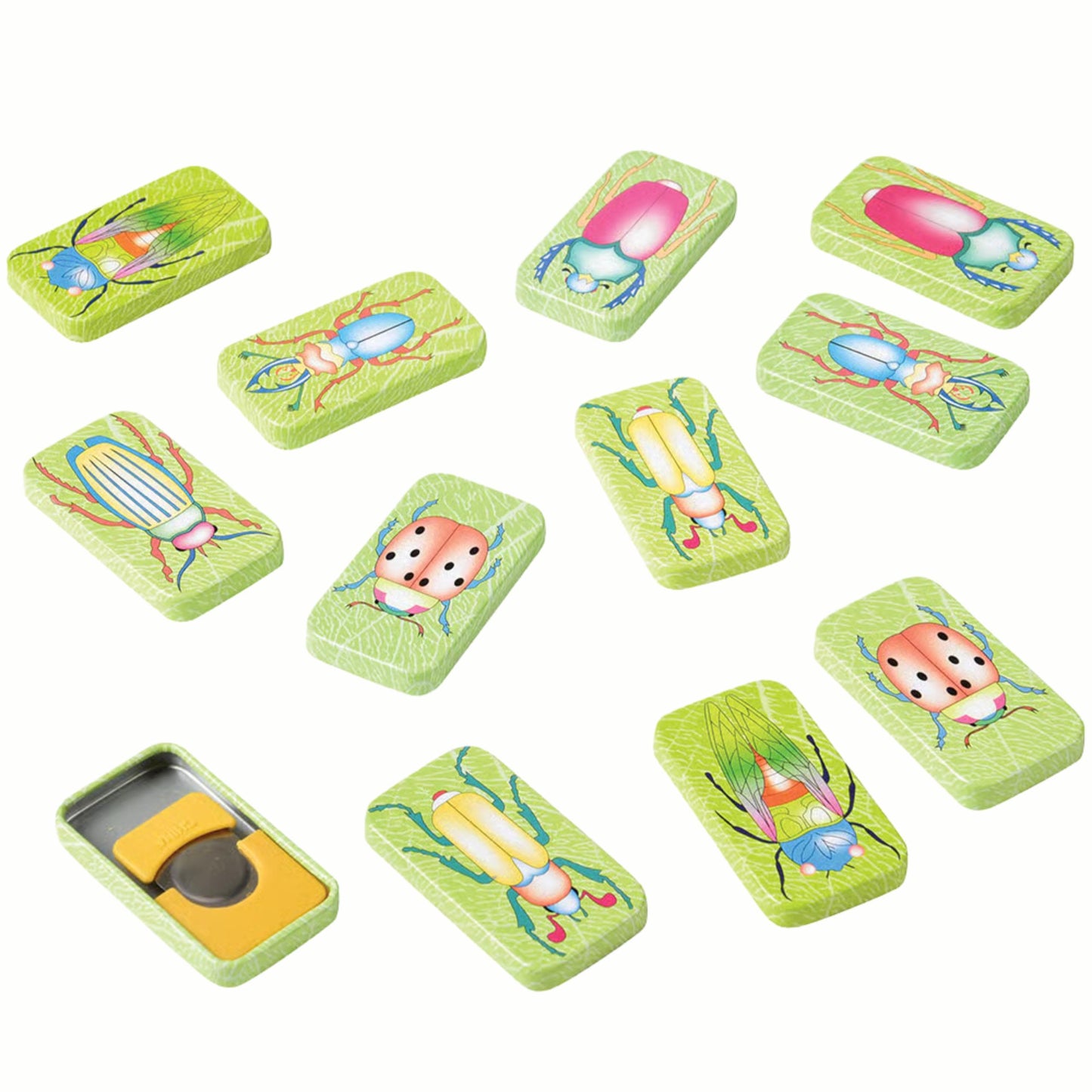 Us Toy Assorted Insect Bug Design Clicker Noise Makers (1 Dozen), Green, 1-Pack Of 12