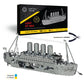 Metal-Time 3D Titanic Lost At Sea Scale Stainless Steel Model Patented Technology Handcrafted Creations | Unique Decoration Coll