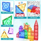 Soyee Magnetic Tiles With 2 Cars Kids Gifts Boys Toys For 3 Year Old Boys Educational Toys For Toddlers Kids Age 3-5 4-8 Car Train Building Toys