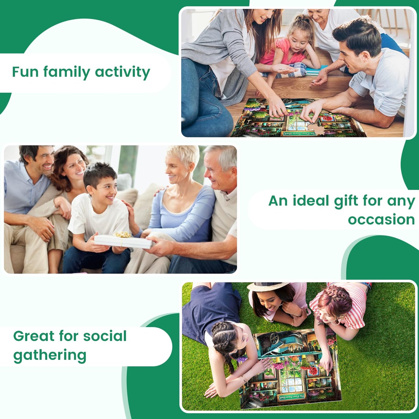 300 Piece Puzzles for mature-themeds  Plant Puzzles 300 Pieces for mature-themeds Kids Seniors Cat Jigsaw Puzzle Games enhanced Cardboard Jigsaw Puzzles Family Activity Night Gift Toy 20.5x15in