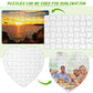 Sumind 10 Sets Blank Sublimation Puzzle Jigsaw Rectangle Heart Shaped White Diy Custom Puzzle Heat Press Thermal Transfer Pearl(A5-48 Rectangle And 75-Heart Shaped)